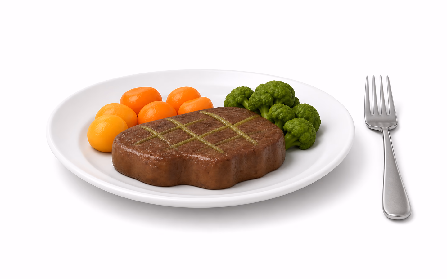 Illustration of a meal representing difficulty chewing